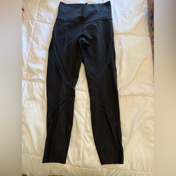 Lululemon High Times Pant Metta size 6 Luxtreme Mesh Cutout 7/8 Pants Leggings - Picture 4 of 8